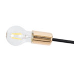 GloboStar® OLINDA 01244 Μοντέρνο Φωτιστικό Οροφής Πλέγμα Πολύφωτο 10 x E27 IP20 Μαύρο Μέταλλο - Μ102 x Π102 x Υ17cm - Image 6