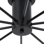 GloboStar® OLINDA 01244 Μοντέρνο Φωτιστικό Οροφής Πλέγμα Πολύφωτο 10 x E27 IP20 Μαύρο Μέταλλο - Μ102 x Π102 x Υ17cm - Image 7