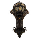 GloboStar® CORNELIA 01250 Vintage Επιτοίχιο Φωτιστικό Απλίκα Μονόφωτο 1 x E27 IP20 Καφέ & Χρυσό Μέταλλο με Μελί Γυαλί - Μ20 x Π32 x Υ55cm - Image 7