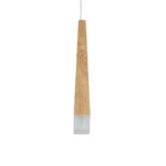 GloboStar® CALISTA 01252 Μοντέρνο Κρεμαστό Φωτιστικό Ανάρτηση Μονόφωτο 1 x G4 IP20 Μπεζ Ξύλο - Μ4 x Π3 x Υ33cm - Image 5