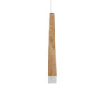 GloboStar® CALISTA 01252 Μοντέρνο Κρεμαστό Φωτιστικό Ανάρτηση Μονόφωτο 1 x G4 IP20 Μπεζ Ξύλο - Μ4 x Π3 x Υ33cm - Image 6