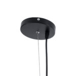 GloboStar® SCANDI 01266 Μοντέρνο Κρεμαστό Φωτιστικό Πλέγμα Μονόφωτο 1 x E27 IP20 Μαύρο Μέταλλο - Μ38 x Π38 x Υ50cm - Image 9