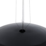 GloboStar® SERENIA 01270 Μοντέρνο Κρεμαστό Φωτιστικό Καμπάνα Μονόφωτο 1 x E27 IP20 Μαύρο Μέταλλο με Λευκό Γύψο - Μ60 x Π60 x Υ30cm - Image 7