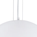 GloboStar® SERENIA 01271 Μοντέρνο Κρεμαστό Φωτιστικό Καμπάνα Μονόφωτο 1 x E27 IP20 Λευκό Μέταλλο με Λευκό Γύψο - Μ60 x Π60 x Υ30cm - Image 7