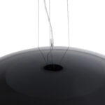 GloboStar® SERENIA 01272 Μοντέρνο Κρεμαστό Φωτιστικό Καμπάνα Μονόφωτο 1 x E27 IP20 Μαύρο Μέταλλο με Λευκό Γύψο - Μ90 x Π90 x Y40cm - Image 7