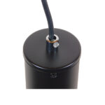 GloboStar® CANNON 01275 Μοντέρνο Κρεμαστό Φωτιστικό Κύλινδρος Μονόφωτο 1 x GU10 Μαύρο Μέταλλο - Μ6 x Π6 x Y20cm - Image 4
