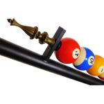 GloboStar® BILLIARD SERIES 01280 Vintage Κρεμαστό Φωτιστικό Φιγούρα Τρίφωτο 3 x E27 IP20 Mαύρο Μέταλλο με Μελί Γυαλί - Μ96 x Π25 x Υ30cm - Image 5