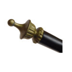 GloboStar® BILLIARD SERIES 01280 Vintage Κρεμαστό Φωτιστικό Φιγούρα Τρίφωτο 3 x E27 IP20 Mαύρο Μέταλλο με Μελί Γυαλί - Μ96 x Π25 x Υ30cm - Image 7