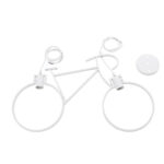 GloboStar® BIKE 01300 Vintage Κρεμαστό Φωτιστικό Φιγούρα Δίφωτο 2 x E27 IP20 Λευκό Μέταλλο - Μ67 x Π3.5 x Υ41cm - Image 8