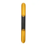 GloboStar® CHARME 01302 Μοντέρνο Επιτοίχιο Φωτιστικό Απλίκα Up / Down Δίφωτο 2 x E27 IP20 Μαύρο με Χρυσό Μέταλλο - Μ5.5 x Π8 x Υ60cm - Image 3