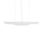 GloboStar® ESTERINA 01305 Μοντέρνο Κρεμαστό Φωτιστικό Ανάρτηση Δίφωτο 2 x E27 IP20 Λευκό & Χρυσό Μέταλλο - Μ60 x Π6 x Υ6cm - Image 6