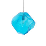 GloboStar® RINA 01306 Μοντέρνο Κρεμαστό Φωτιστικό Μπάλα Μονόφωτο 1 x G9 IP20 Γαλάζιο Γυαλί - Μ20 x Π20 x Υ20cm - Image 4