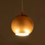 GloboStar® CANDELA 01309 Μοντέρνο Κρεμαστό Φωτιστικό Μπάλα Μονόφωτο 1 x E27 IP20 Χάλκινο Γυαλί - Μ15 x Π15 x Υ13cm - Image 2
