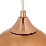 GloboStar® CANDELA 01309 Μοντέρνο Κρεμαστό Φωτιστικό Μπάλα Μονόφωτο 1 x E27 IP20 Χάλκινο Γυαλί - Μ15 x Π15 x Υ13cm - Image 7