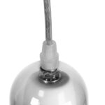 GloboStar® LUCREZIA 01314 Μοντέρνο Κρεμαστό Φωτιστικό Ανάρτηση Μονόφωτο 1 x E27 IP20 Διάφανο Γυαλί - Μ18 x Π18 x Υ23cm - Image 6