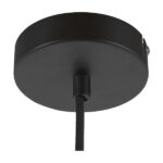 GloboStar® DURANT 01323 Μοντέρνο Κρεμαστό Φωτιστικό Πλέγμα Μονόφωτο 1 x E27 IP20 Γκρι Τσιμέντο με Μπεζ Μέταλλο - Μ25 x Π25 x Υ31cm - Image 9
