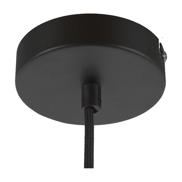 GloboStar® DURANT 01323 Μοντέρνο Κρεμαστό Φωτιστικό Πλέγμα Μονόφωτο 1 x E27 IP20 Γκρι Τσιμέντο με Μπεζ Μέταλλο - Μ25 x Π25 x Υ31cm - Image 9