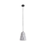 GloboStar® TRIBECA 01327 Μοντέρνο Κρεμαστό Φωτιστικό Καμπάνα Μονόφωτο 1 x E27 IP20 Γκρι Τσιμέντο - Μ18 x Π18 x Υ23cm - Image 3