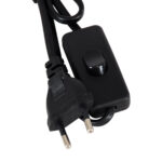 GloboStar® OCEANA 01338 Μοντέρνο Επιτραπέζιο Φωτιστικό Πορτατίφ Μονόφωτο Μαύρο Ξύλινο Ψάθινο Rattan Φ20 x Υ22cm - Image 7
