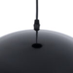 GloboStar® LUNE 01341 Μοντέρνο Κρεμαστό Φωτιστικό Καμπάνα Μονόφωτο 1 x E27 IP20 Μαύρο & Χρυσό Μέταλλο - Μ40 x Π40 x Υ20cm - Image 8