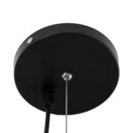 GloboStar® DIADEMA 01342 Μοντέρνο Κρεμαστό Φωτιστικό Καμπάνα Μονόφωτο 1 x E27 IP20 Μαύρο & Χρυσό Μέταλλο - Μ60 x Π60 x Υ30cm - Image 9