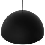 GloboStar® MEDEA 01344 Μοντέρνο Κρεμαστό Φωτιστικό Καμπάνα Μονόφωτο 1 x E27 IP20 Μαύρο & Χρυσό Μέταλλο - Μ60 x Π60 x Υ30cm - Image 3