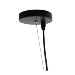 GloboStar® MEDEA 01344 Μοντέρνο Κρεμαστό Φωτιστικό Καμπάνα Μονόφωτο 1 x E27 IP20 Μαύρο & Χρυσό Μέταλλο - Μ60 x Π60 x Υ30cm - Image 6