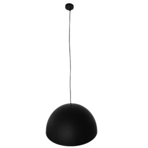 GloboStar® MEDEA 01344 Μοντέρνο Κρεμαστό Φωτιστικό Καμπάνα Μονόφωτο 1 x E27 IP20 Μαύρο & Χρυσό Μέταλλο - Μ60 x Π60 x Υ30cm