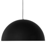 GloboStar® MEDEA 01344 Μοντέρνο Κρεμαστό Φωτιστικό Καμπάνα Μονόφωτο 1 x E27 IP20 Μαύρο & Χρυσό Μέταλλο - Μ60 x Π60 x Υ30cm - Image 5