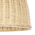 GloboStar® BAHAMAS 01370 Boho Κρεμαστό Φωτιστικό Καμπάνα Μονόφωτο 1 x E27 IP20 Μπεζ Ξύλο - Μ60 x Π60 x Υ60cm - Image 8