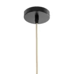 GloboStar® BAHAMAS 01370 Boho Κρεμαστό Φωτιστικό Καμπάνα Μονόφωτο 1 x E27 IP20 Μπεζ Ξύλο - Μ60 x Π60 x Υ60cm - Image 9