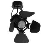 GloboStar® CHICAGO 01371 Vintage Φωτιστικό Οροφής Πλέγμα Μονόφωτο 1 x E27 IP20 Μαύρο Μέταλλο - Μ20 x Π20 x Υ27.5cm - Image 3