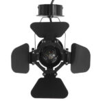 GloboStar® CHICAGO 01371 Vintage Φωτιστικό Οροφής Πλέγμα Μονόφωτο 1 x E27 IP20 Μαύρο Μέταλλο - Μ20 x Π20 x Υ27.5cm - Image 5