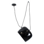 GloboStar® JASPER 01373 Μοντέρνο Κρεμαστό Φωτιστικό Ανάρτηση Μονόφωτο 1 x E27 IP20 Μαύρο & Λευκό Μέταλλο - Μ26.5 x Π26.5 x Υ20.5cm - Image 4