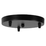 GloboStar® JASPER 01375 Μοντέρνο Κρεμαστό Φωτιστικό Ανάρτηση Σετ Τρίφωτο 3 x E27 IP20 Μαύρο & Λευκό Μέταλλο - Μ75 x Π75 x Υ22cm - Image 4