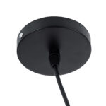 GloboStar® JASPER 01373 Μοντέρνο Κρεμαστό Φωτιστικό Ανάρτηση Μονόφωτο 1 x E27 IP20 Μαύρο & Λευκό Μέταλλο - Μ26.5 x Π26.5 x Υ20.5cm - Image 7