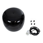GloboStar® JASPER 01373 Μοντέρνο Κρεμαστό Φωτιστικό Ανάρτηση Μονόφωτο 1 x E27 IP20 Μαύρο & Λευκό Μέταλλο - Μ26.5 x Π26.5 x Υ20.5cm - Image 8
