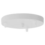 GloboStar® JASPER 01376 Μοντέρνό Κρεμαστό Φωτιστικό Καμπάνα Σετ Τρίφωτο 3 x E27 IP20 Λευκό Μέταλλο - Μ75 x Π75 x Υ22cm - Image 4