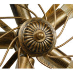 GloboStar® FAN 01381 Vintage Επιτοίχιο Φωτιστικό Απλίκα Πολύφωτο 5 x E27 IP20 Χάλκινο Μέταλλο - Μ46 x Π22 x Υ46cm - Image 8