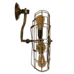 GloboStar® FAN 01381 Vintage Επιτοίχιο Φωτιστικό Απλίκα Πολύφωτο 5 x E27 IP20 Χάλκινο Μέταλλο - Μ46 x Π22 x Υ46cm - Image 6
