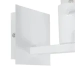 GloboStar® LITTLE MAN 01389 Μοντέρνο Επιτοίχιο Φωτιστικό Απλίκα Μονόφωτο 1 x E27 IP20 Λευκό Μέταλλο - Μ12 x Π19 x Υ17cm - Image 5