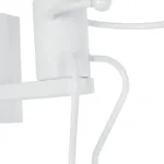 GloboStar® LITTLE MAN 01389 Μοντέρνο Επιτοίχιο Φωτιστικό Απλίκα Μονόφωτο 1 x E27 IP20 Λευκό Μέταλλο - Μ12 x Π19 x Υ17cm - Image 6