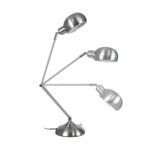 GloboStar® OFFICE CHROME 01393 Μοντέρνο Επιτραπέζιο Φωτιστικό Πορτατίφ Μονόφωτο 1 x E27 Χρώμιο Νίκελ Μεταλλικό Φ14 x Υ80cm - Image 10