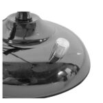 GloboStar® OFFICE BLACK 01392 Μοντέρνο Επιτραπέζιο Φωτιστικό Πορτατίφ Μονόφωτο Μεταλλικό Μαύρο Νίκελ Φ12 x Υ80cm - Image 6