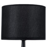 GloboStar® AMBROSIA BLACK 01394 Μοντέρνο Επιτραπέζιο Φωτιστικό Πορτατίφ Μονόφωτο Μεταλλικό με Μαύρο Καπέλο Φ25 x Υ46cm - Image 8