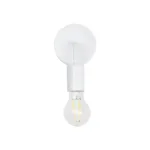 GloboStar® DON 01397 Vintage Επιτοίχιο Φωτιστικό Απλίκα Μονόφωτο 1 x E27 IP20 Λευκό Μέταλλο - Μ10 x Π7 x Υ16cm - Image 4