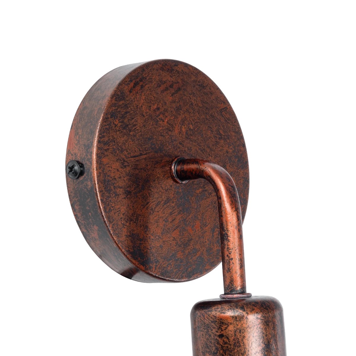 GloboStar® DON 01398 Vintage Επιτοίχιο Φωτιστικό Απλίκα Μονόφωτο 1 x E27 IP20 Χάλκινο Μέταλλο - Μ10 x Π7 x Υ16cm - Image 5