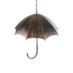 GloboStar® UMBRELLA 01406 Vintage Κρεμαστό Φωτιστικό Φιγούρα Πολύφωτο 5 x E27 IP20 Χάλκινο & Μαύρο Μέταλλο - Μ60 x Π60 x Y65cm - Image 6