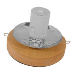 GloboStar® OCEANA 01417 Μοντέρνο Επιτραπέζιο Φωτιστικό Πορτατίφ Μονόφωτο Λευκό Ξύλινο Ψάθινο Rattan Φ20 x Υ22cm - Image 6