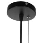 GloboStar® FLUTED 01422 Vintage Κρεμαστό Φωτιστικό Πλέγμα Μονόφωτο 1 x E27 IP20 Μαύρο Μέταλλο με Μπεζ Σχοινί - Μ50 x Π50 x Y44cm - Image 7